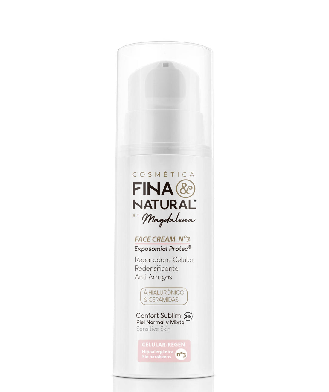 Envase blanco y elegante de &