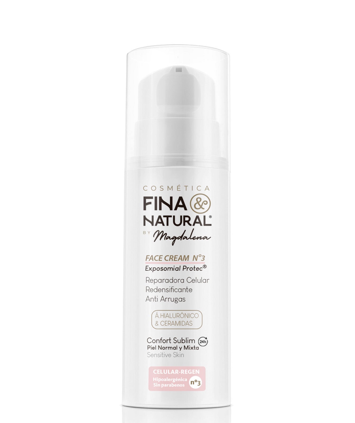 Envase blanco y elegante de &